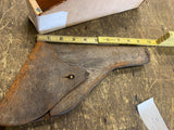 OEM Original WW2 Brown Leather Button Holster S&W 1944 Special 38 WW11 Patina