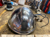 Vtg Bates KD Headlight 5 3/4 Chopper Old Skool Bottom mount Nice Wide Glide 70's