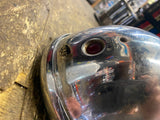 Vtg Bates KD Headlight 5 3/4 Chopper Old Skool Bottom mount Nice Wide Glide 70's