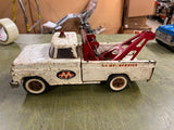 Vintage 1960s Made In USA Tonka Toys AA Wrecker 24hr Service Tow Truck.