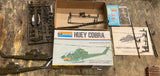 Vtg 1970s Monogram 1/72 scale AH-1G Huey Cobra attack helicopter model kit aircr