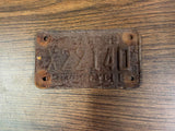 VTG Original 1969 Texas Motorcycle License Plate X22140 Harley Indian