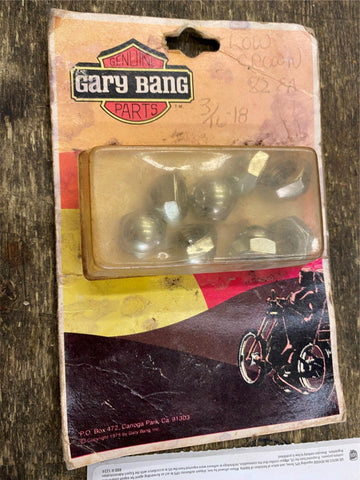 Brass Chrome Low Crown Acorn Nuts Harley Knucklehead panhead 3/8x16 Springer for