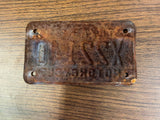 VTG Original 1969 Texas Motorcycle License Plate X22140 Harley Indian