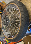 Dna Fat Spoke Wheel Harley Touring Glide Dual disc 3.5x21 Metzeler SS Rotors FLH