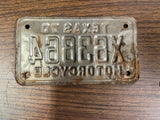 VTG Original 1970 Texas Motorcycle License Plate X63864 Harley Indian