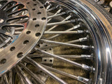 Dna Fat Spoke Wheel Harley Touring Glide Dual disc 3.5x21 Metzeler SS Rotors FLH