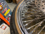 Dna Fat Spoke Wheel Harley Touring Glide Dual disc 3.5x21 Metzeler SS Rotors FLH