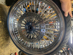 Dna Fat Spoke Wheel Harley Touring Glide Dual disc 3.5x21 Metzeler SS Rotors FLH
