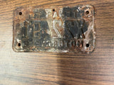 VTG Original 1969 Texas Motorcycle License Plate X22491 Harley Indian
