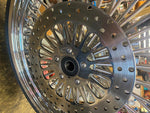 Dna Fat Spoke Wheel Harley Touring Glide Dual disc 3.5x21 Metzeler SS Rotors FLH
