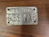VTG Original 1977 Texas Motorcycle License Plate 3AV 684 Harley Indian