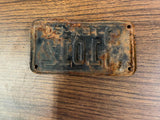VTG Original 1960 Texas Motorcycle License Plate 1012 Harley Indian