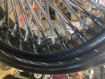 Black Chrome 48 King Fat Spoke 17X6 Rear Wheel Custom 200 Harley Softail Chopper