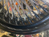 Black Chrome 48 King Fat Spoke 17X6 Rear Wheel Custom 200 Harley Softail Chopper