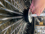 Black Chrome 48 King Fat Spoke 17X6 Rear Wheel Custom 200 Harley Softail Chopper