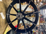 Factory 9 Spoke Mag Wheels Harley Sportster Iron Black Dyna Street Bob Superglid