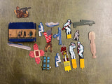 Vtg WW2 Game Pieces Soldier Nurse Artillery infantry Characters? Colgate Weekend