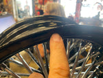 Black Chrome 48 King Fat Spoke 17X6 Rear Wheel Custom 200 Harley Softail Chopper