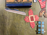 Vtg WW2 Game Pieces Soldier Nurse Artillery infantry Characters? Colgate Weekend