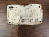 VTG Original 1971 Virginia Motorcycle License Plate 24108 Harley Indian