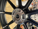 Factory 9 Spoke Mag Wheels Harley Sportster Iron Black Dyna Street Bob Superglid