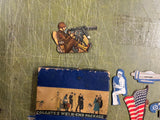Vtg WW2 Game Pieces Soldier Nurse Artillery infantry Characters? Colgate Weekend