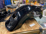 Rear Fender Harley Fatboy FLFB Vivid Black Silver Pin Harley M8 2018^ OEM Nice!