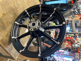 Factory 9 Spoke Mag Wheels Harley Sportster Iron Black Dyna Street Bob Superglid