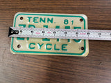 VTG Original 1981 Tennessee Motorcycle License Plate ZP 1445 Harley Indian NIB