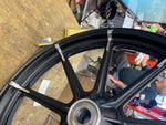Factory 9 Spoke Mag Wheels Harley Sportster Iron Black Dyna Street Bob Superglid