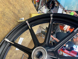 Factory 9 Spoke Mag Wheels Harley Sportster Iron Black Dyna Street Bob Superglid