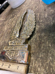 Vtg Sissybar Insert Vtwin Chopper Ironhead Sportster Shovelhead Wings Bar Shield