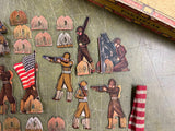 Vtg WW2 Game Pieces Soldier Nurse Artillery infantry Characters?