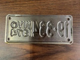 VTG Original 1974 Wyoming Motorcycle License Plate 19-334 Harley Indian