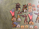 Vtg WW2 Game Pieces Soldier Nurse Artillery infantry Characters?