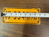 VTG Original 1974 Wyoming Motorcycle License Plate 19-334 Harley Indian
