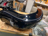 Rear Fender Harley Fatboy FLFB Vivid Black Silver Pin Harley M8 2018^ OEM Nice!