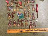 Vtg WW2 Game Pieces Soldier Nurse Artillery infantry Characters?