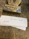 Vtg Sissybar Insert Vtwin Chopper Ironhead Sportster Shovelhead Wings Bar Shield