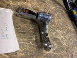 Harley Dyna Wide Glide Forward Controls Chrome Left Footpeg Shift Mount Bracket