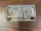 VTG Original 1982 Texas Motorcycle License Plate 3ZW 88 Harley Indian