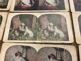 Stereoview Photo picture Cards Lot Stereoscope 1920's Dog Lover Pets antique