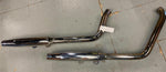 Shotgun Taper Exhaust Pipes Harley Softail Fatboy Factory look Grey ghost FLSTF
