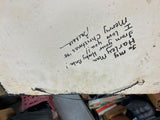 Vtg Plaster Harley Davidson Eagle Wall Sign Mirror Display 23x15 Dealer Plaque!