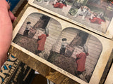 Stereoview Photo picture Cards Lot Stereoscope 1920's Dog Lover Pets antique