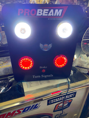 Custom Dynamics Tailllight Turn Signals LED Display Harley Touring Softail FLH #