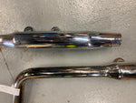 Shotgun Taper Exhaust Pipes Harley Softail Fatboy Factory look Grey ghost FLSTF