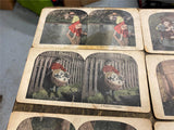 Stereoview Photo picture Cards Lot Stereoscope 1920's Dog Lover Pets antique