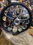 KOOL KAT FRONT BLACK WHEEL 21 X 2.15 HARLEY SOFTAIL TOURING WIDE GLIDE DUAL DISC